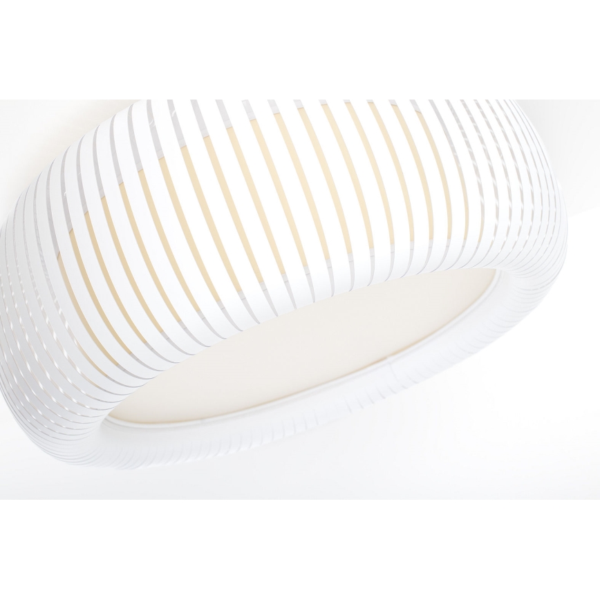 Candeeiro de tecto STRIPES 2xE27/40W/230V diâmetro 55 cm branco/creme