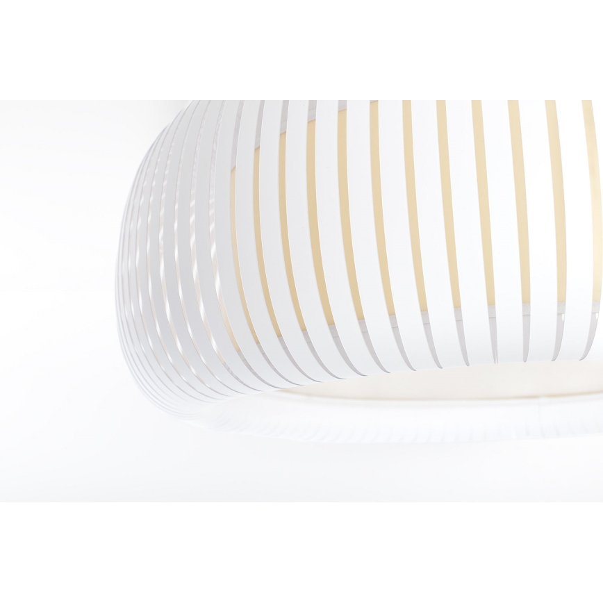 Candeeiro de tecto STRIPES 2xE27/40W/230V diâmetro 55 cm branco/creme