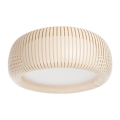 Candeeiro de tecto STRIPES 2xE27/40W/230V, diâmetro 55 cm, creme/branco
