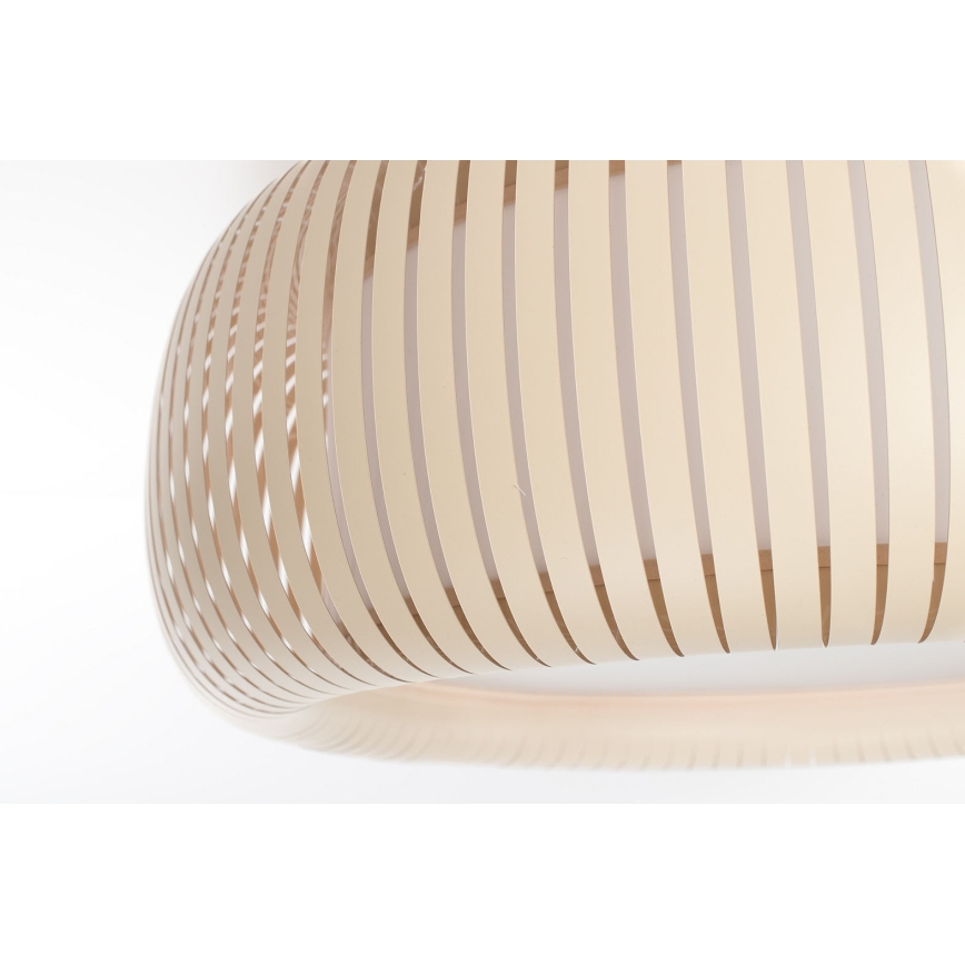 Candeeiro de tecto STRIPES 2xE27/40W/230V, diâmetro 55 cm, creme/branco
