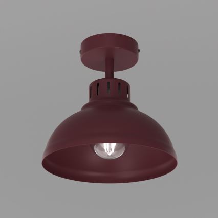 Candeeiro de tecto SVEN 1xE27/15W/230V Ø 21 cm bordô
