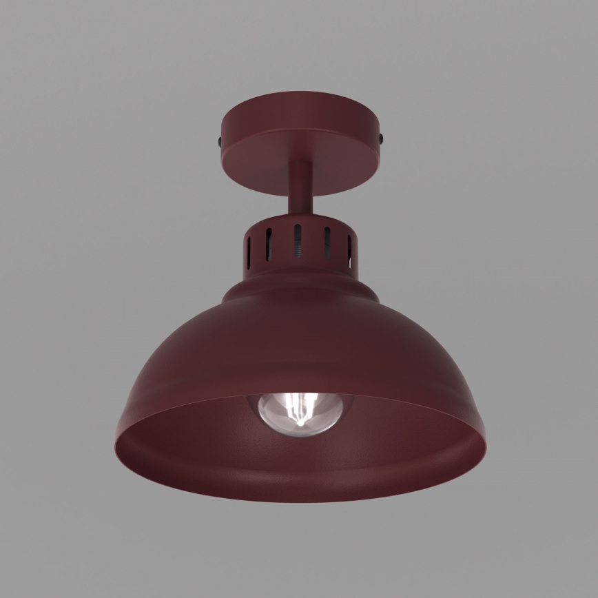 Candeeiro de tecto SVEN 1xE27/15W/230V Ø 21 cm bordô
