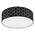 Candeeiro de tecto ULLE 2xE27/15W/230V Ø 45 cm preto