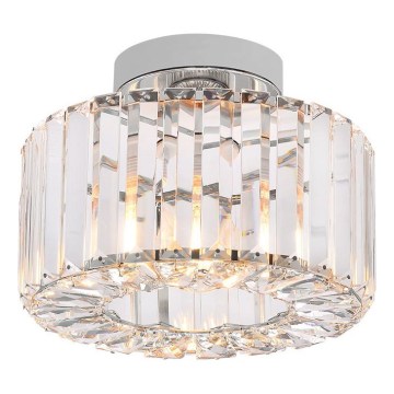 Candeeiro de tecto VETRO 1xE27/15W/230V diâmetro 24,5 cm cromado mate