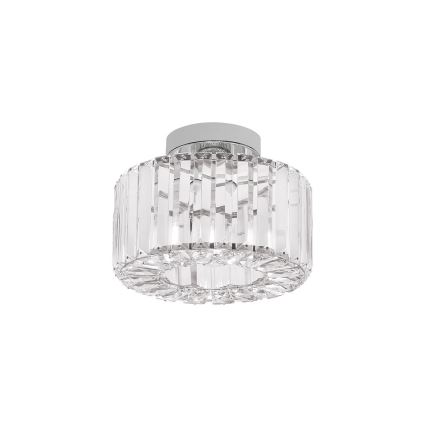 Candeeiro de tecto VETRO 1xE27/15W/230V diâmetro 24,5 cm cromado mate