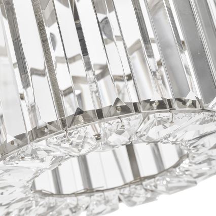 Candeeiro de tecto VETRO 1xE27/15W/230V diâmetro 24,5 cm cromado mate