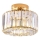 Candeeiro de tecto VETRO 1xE27/15W/230V Ø 24,5 cm dourado