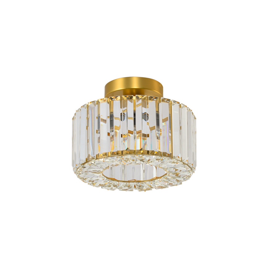 Candeeiro de tecto VETRO 1xE27/15W/230V Ø 24,5 cm dourado