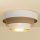 Candeeiro de tecto WENTA 1xE27/60W/230V Ø 50 cm branco/castanho