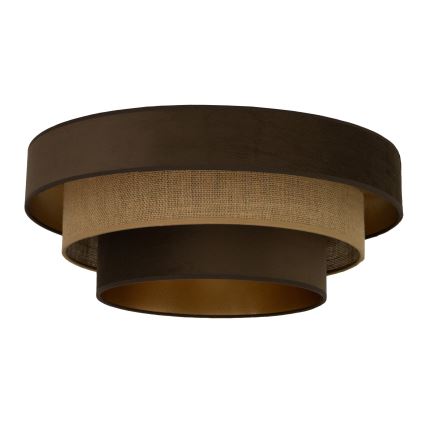 Candeeiro de tecto WENTA 1xE27/60W/230V Ø 50 cm castanho/juta