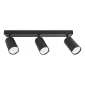 Candeeiro de teto ANGIE com 3 focos, 3x GU10/35W/230V, preto