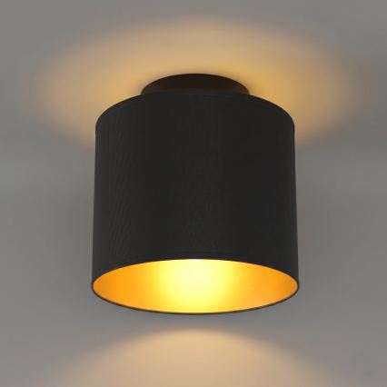 Candeeiro de teto ARDEN 1xE27/15W/230V Ø 18 cm preto