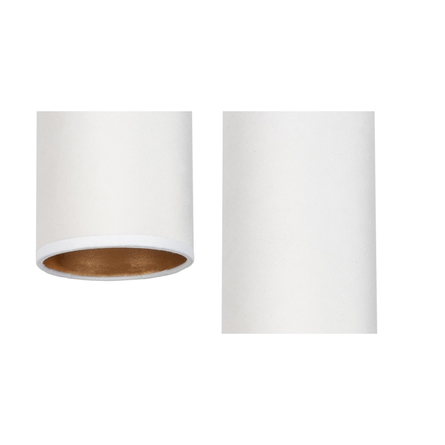 Candeeiro de teto suspenso AVALO 1xE27/60W/230V branco/cobre