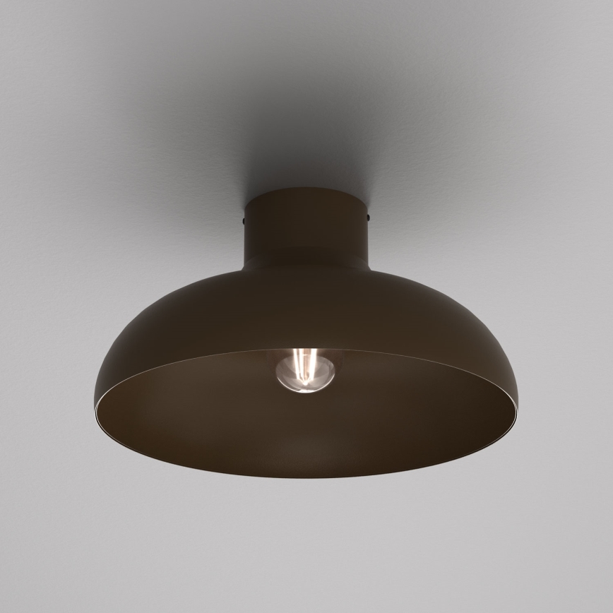 Candeeiro de teto BASCA 1xE27/15W/230V Ø 40 cm castanho