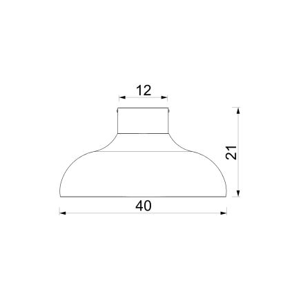 Candeeiro de teto BASCA 1xE27/15W/230V Ø 40 cm castanho