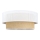 Candeeiro de teto BORHO 1xE27/60W/230V Ø 50 cm branco/juta
