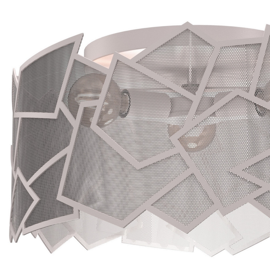 Candeeiro de teto CAMO 3xE27/15W/230V diâmetro 49,5 cm bege
