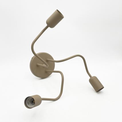 Candeeiro de teto CHARLIE 3xE27/15W/230V bege