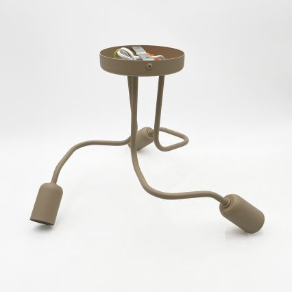 Candeeiro de teto CHARLIE 3xE27/15W/230V bege