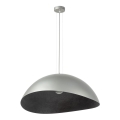 Candeeiro de teto com cabo SOLARIS 1xE27/60W/230V diâmetro 89 cm prata/preto