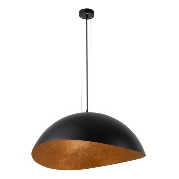 Candeeiro de teto com cabo SOLARIS 1xE27/60W/230V diâmetro 89 cm preto/cobre