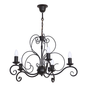 Candeeiro de teto com corrente MAURO 5xE14/60W/230V