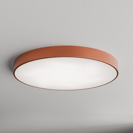 Candeeiro de teto CLEO com sensor de movimento e sensor crepuscular, 6xE27/24W/230V, Ø 80 cm, acabamento em cobre