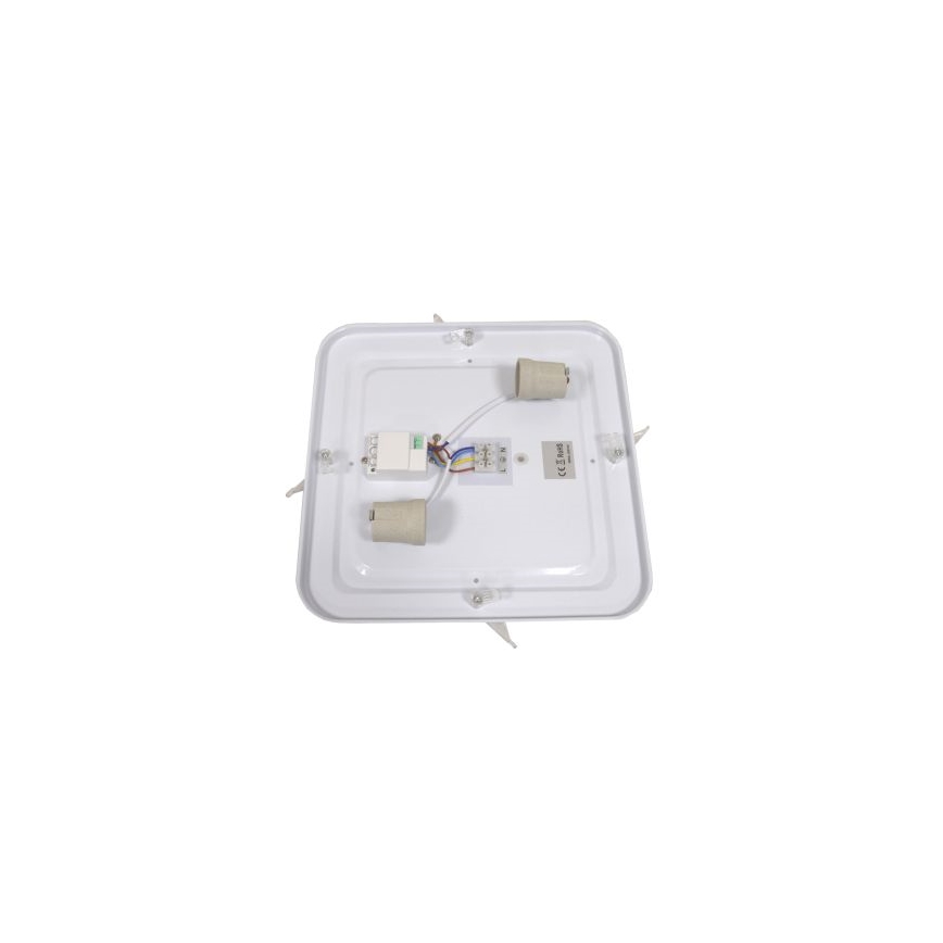 Candeeiro de teto com sensor WILTON 2xE27/60W/230V 33x33 cm antracite