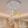 Candeeiro de teto de cristal LED AVARA LED/24W/230V Ø 40 cm cromado brilhante + controlo remoto