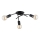 Candeeiro de teto de montagem aparente TORIZO 3xE27/15W/230V preto