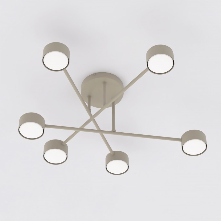 Candeeiro de teto de sobrepor HALO 6xGX53/10W/230V bege