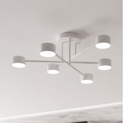 Candeeiro de teto de superfície HALO 6xGX53/10W/230V branco