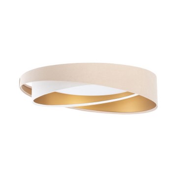 Candeeiro de teto dimerizável SMART GALAXY MODERN LED/24W/230V 3000-6500K diâmetro 55 cm bege/branco/dourado + controlo remoto
