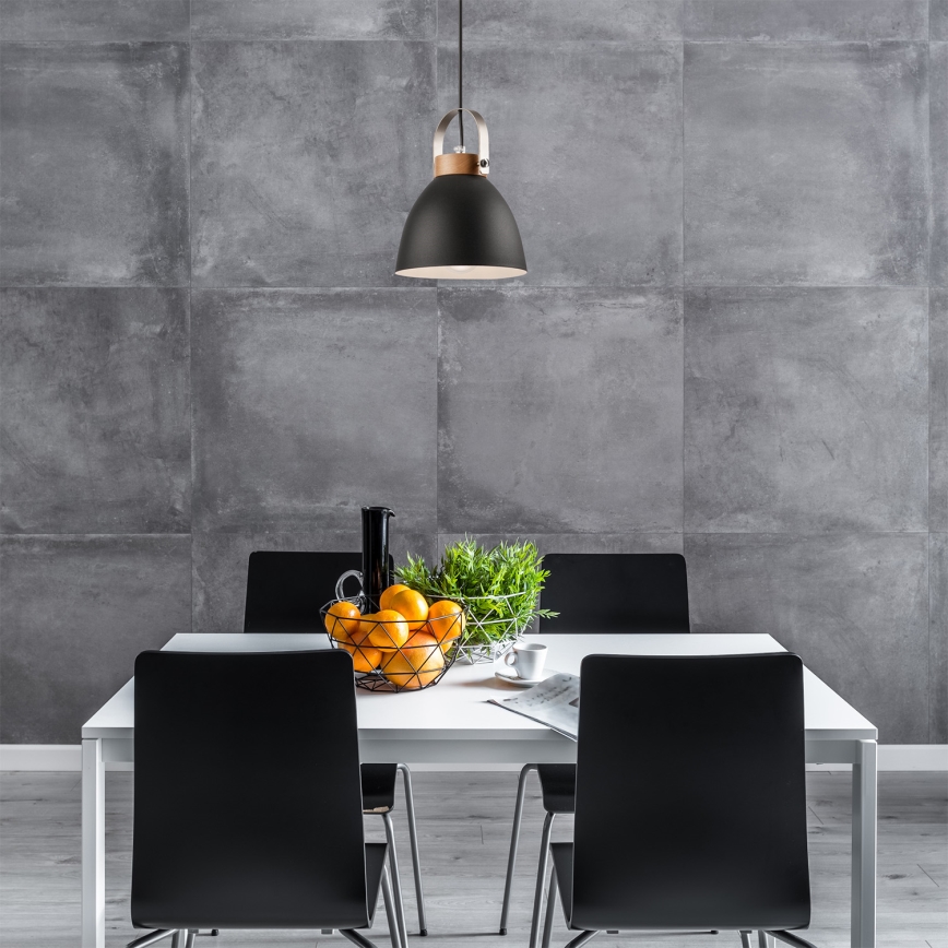 Candeeiro de teto suspenso DANIELLE 1xE27/60W/230V faia