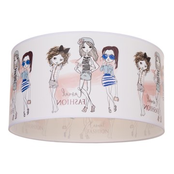 Candeeiro de teto infantil GIRLS VIBES 1xE27/60W/230V Ø 40 cm para meninas