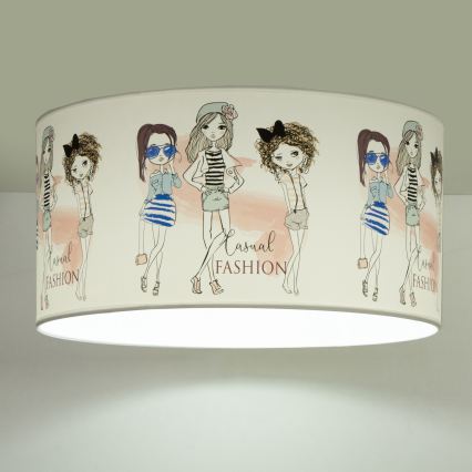 Candeeiro de teto infantil GIRLS VIBES 1xE27/60W/230V Ø 40 cm para meninas