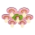 Candeeiro de teto infantil LUCCA 7xE27/24W/230V rosa