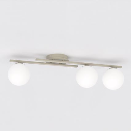 Candeeiro de teto KAIRO 3xE14/10W/230V bege