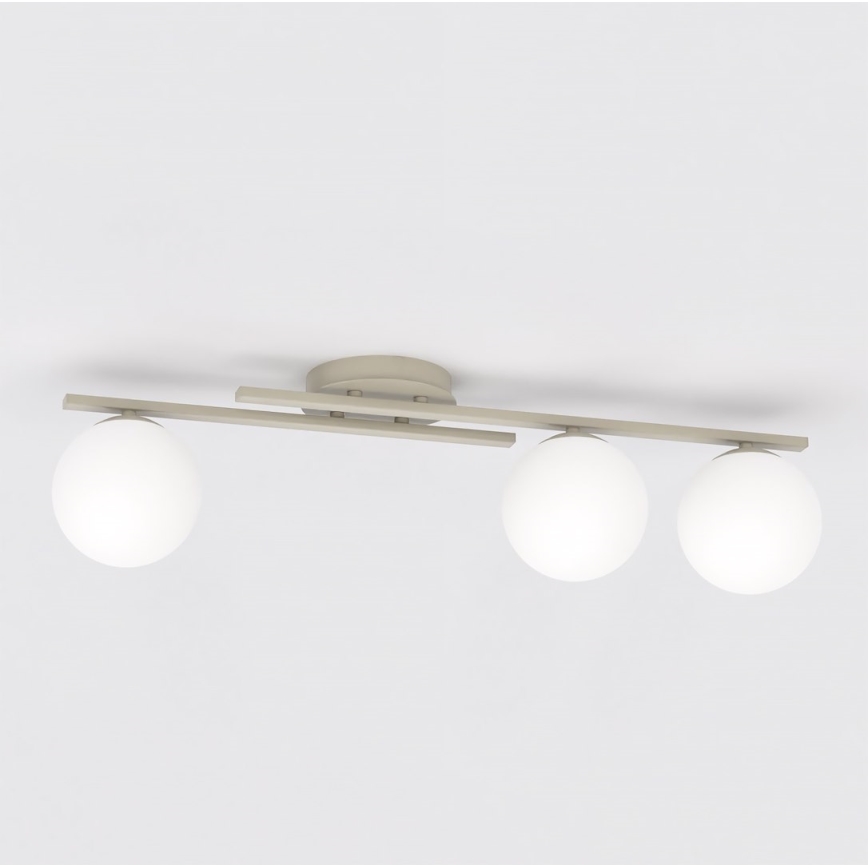 Candeeiro de teto KAIRO 3xE14/10W/230V bege