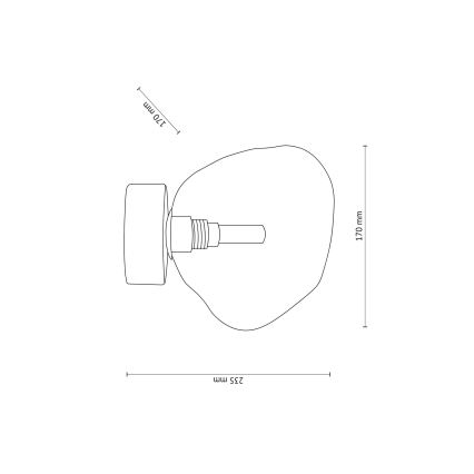Candeeiro de teto LAVA 1xG9/8W/230V bege/fumê bege