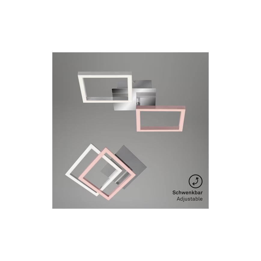 Candeeiro de teto LED/10W/230V 3000K cromo mate