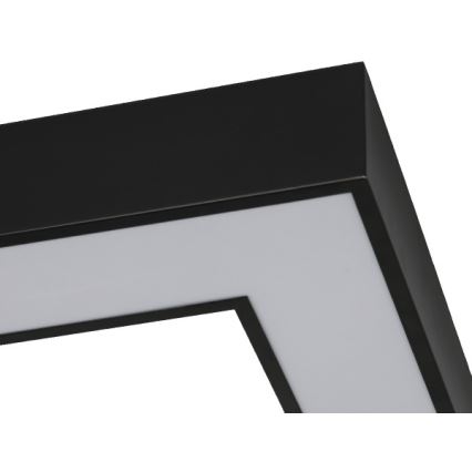 Candeeiro de teto LED/150W/230V 3000/4000/6500K 120x120 cm preto