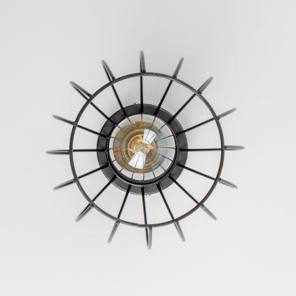 Candeeiro de teto LED 1xE27/6,5W/230V preto
