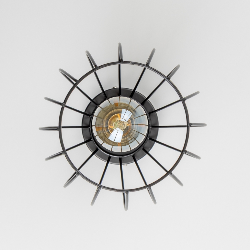 Candeeiro de teto LED 1xE27/6,5W/230V preto
