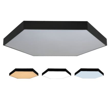 Candeeiro de teto LED/240W/230V 3000/4000/6500K Ø 120 cm preto