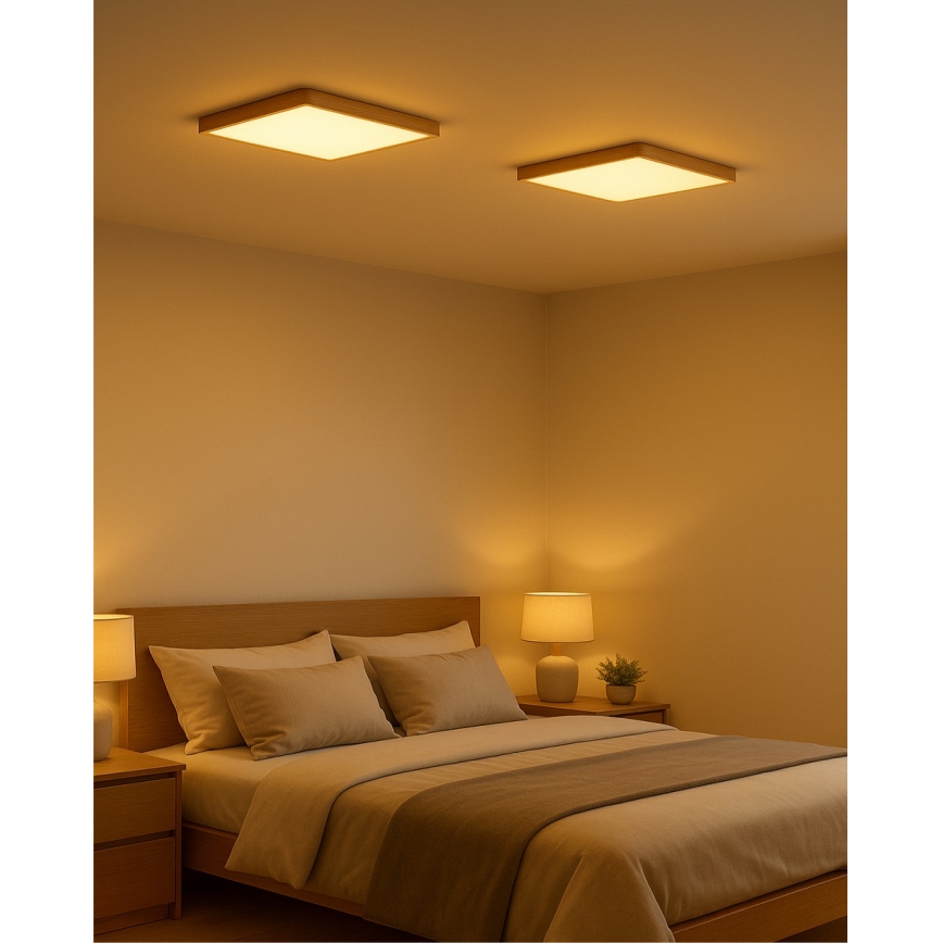 Candeeiro de teto LED/24W/230V 3000/4000/6500K 30x30 cm bege