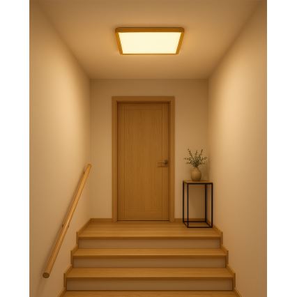Candeeiro de teto LED/32W/230V 3000/4000/6500K 40x40 cm bege