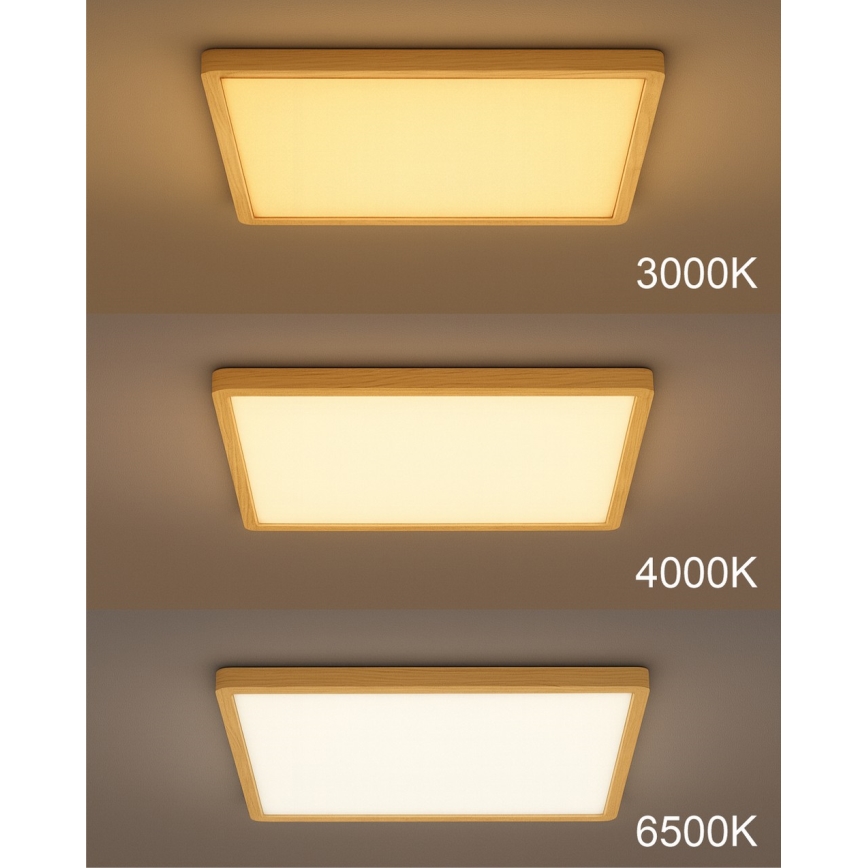 Candeeiro de teto LED/32W/230V 3000/4000/6500K 40x40 cm bege