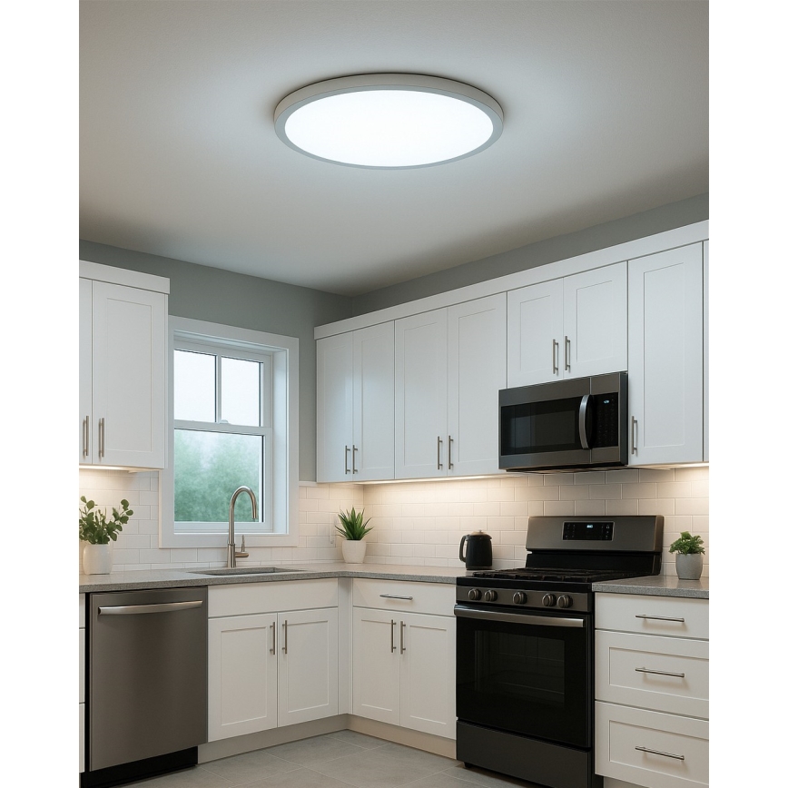 Candeeiro de teto LED/32W/230V 3000/4000/6500K Ø 40 cm branco