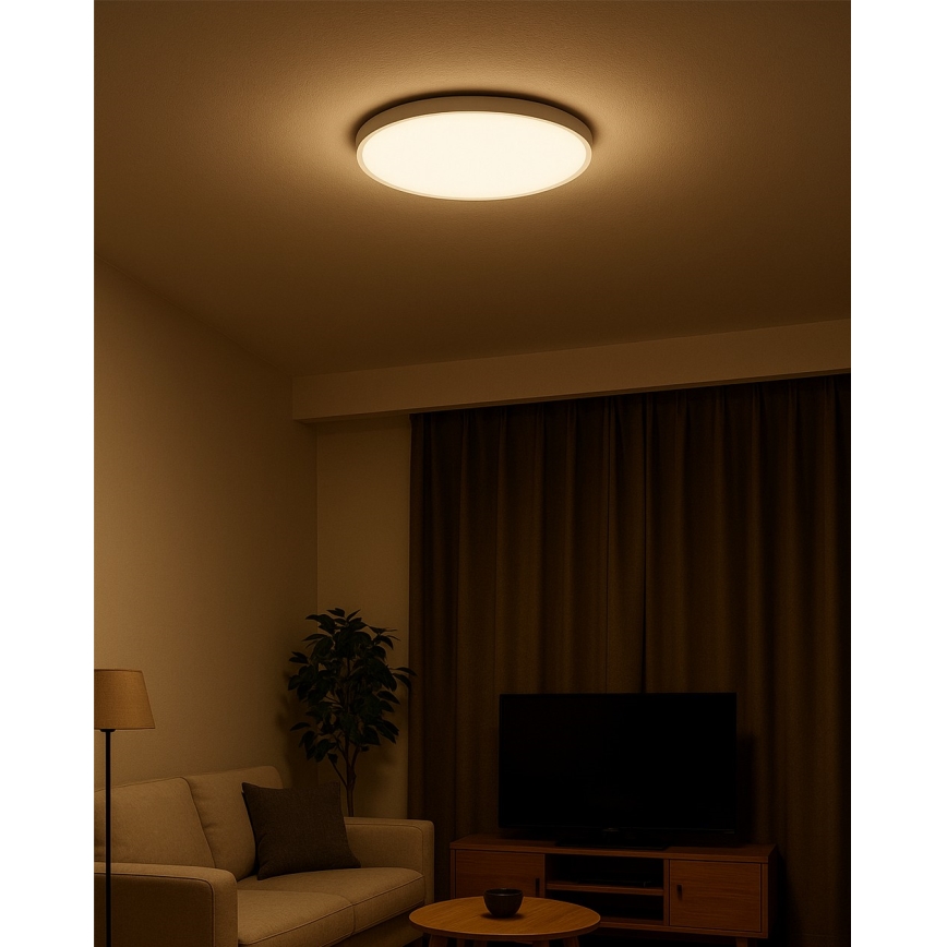 Candeeiro de teto LED/32W/230V 3000/4000/6500K Ø 40 cm branco